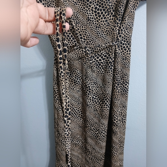 Liz Claiborne Elegant Brown Patterned Dress - Picture 6 of 12